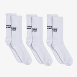 The Athletique Socks White 3-Pack