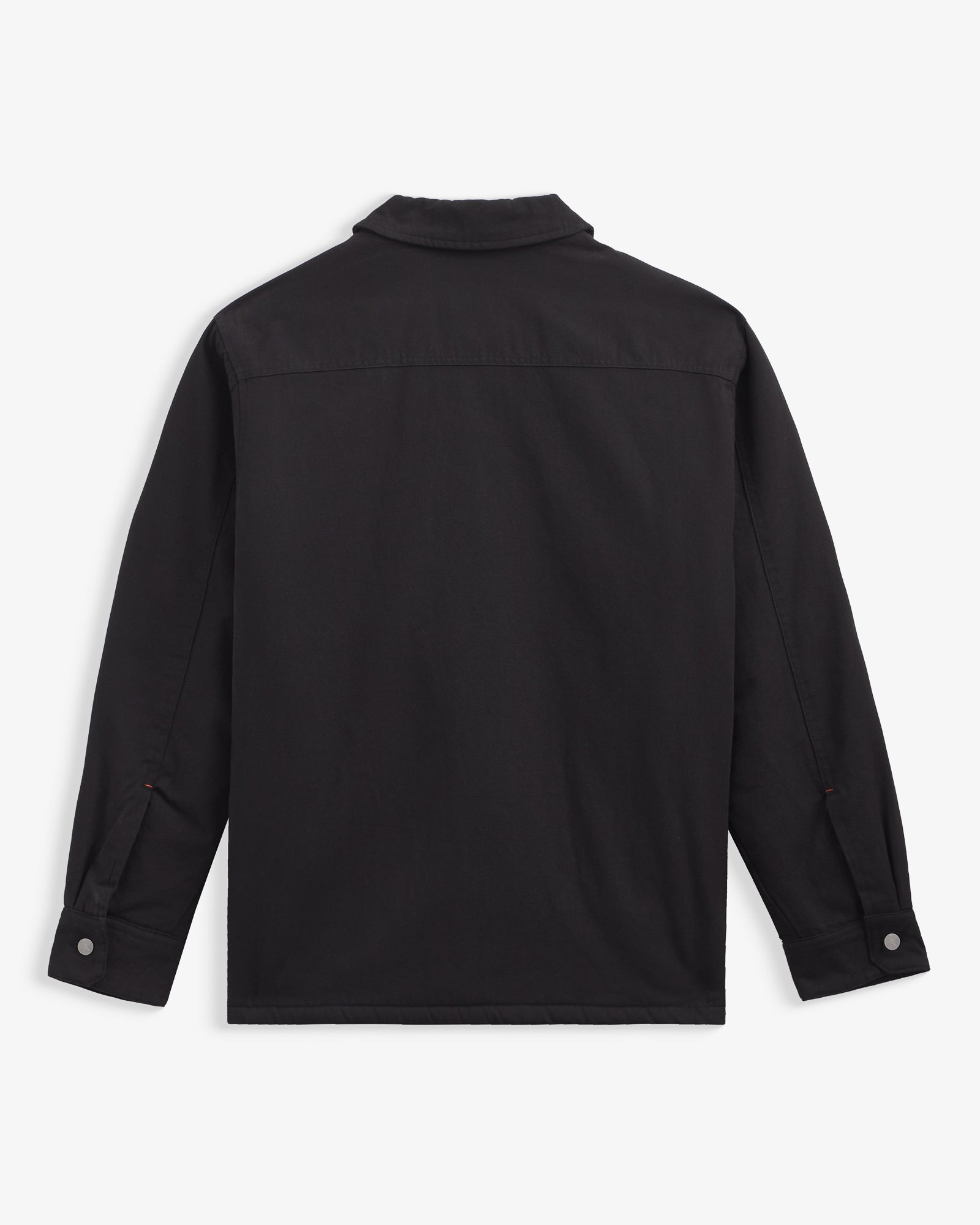Denver Canvas Jacket in black — back view showing the plain design