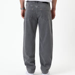 The Jeans Relaxed Straight Fit in light grey — back view showing the straight leg silhouette
