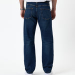 The Jeans Classic Straight Fit in Mid Wash Blue — back view showing the straight leg silhouette