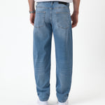 The Jeans Relaxed Straight Fit in light midwash — back view against a white background