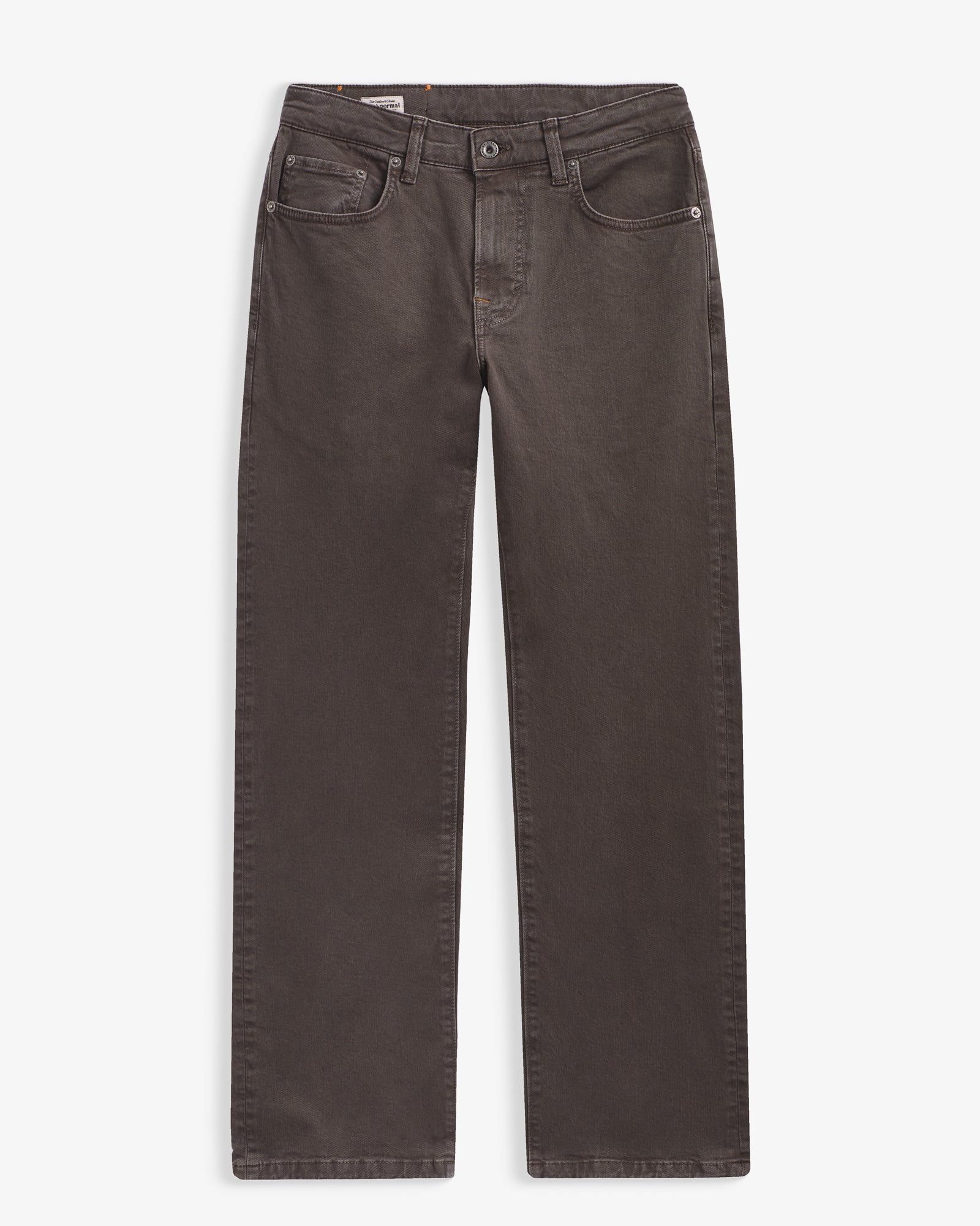 Motion 5 Pocket Classic Straight Pant in dark mole — front view showing the straight fit