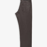 Motion 5 Pocket Classic Straight Pant in dark mole — back view showing the rubber logo patch