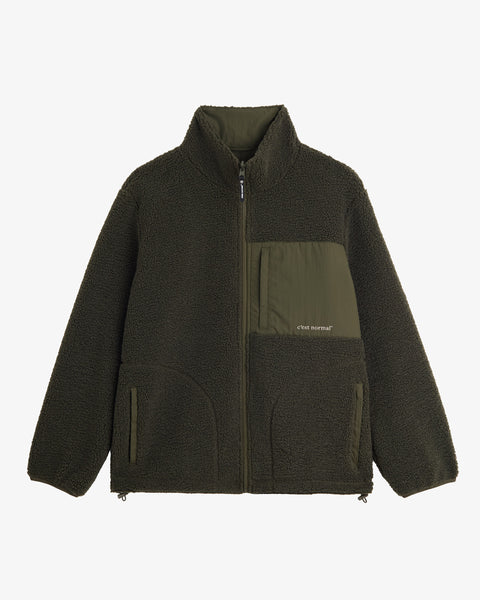 ReversiblePileJacket_ForestGre