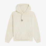 The Oversized Teddy Hoodie in cream — front view showing the plush textured fabric