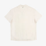 The Tampah Hills Linen Resort Shirt in cream — back view showing the C' logo on the yoke