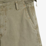 The Monterrey Cargo Pant in Light Khaki — close-up of the adjustable waist and pocket