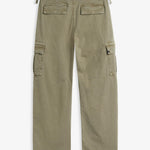 The Monterrey Cargo Pant in light khaki — back view showing cargo and rear flap pockets