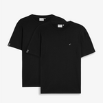 The Forever T-shirt 2-Pack in black — two tees featuring a small white chest logo