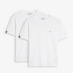 The Forever T-shirt 2-Pack in white — set of two crewneck tees with small chest logos