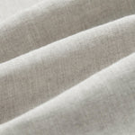 The Holiday Linen SS Shirt in Natural — close-up of the textured fabric weave