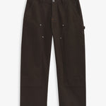 The Carpenter Pants in brown — front view showing copper-toned rivets