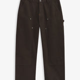 The Carpenter Pants in brown — front view showing copper-toned rivets