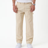 The Carpenter Pant in sand — front view showing the straight leg silhouette