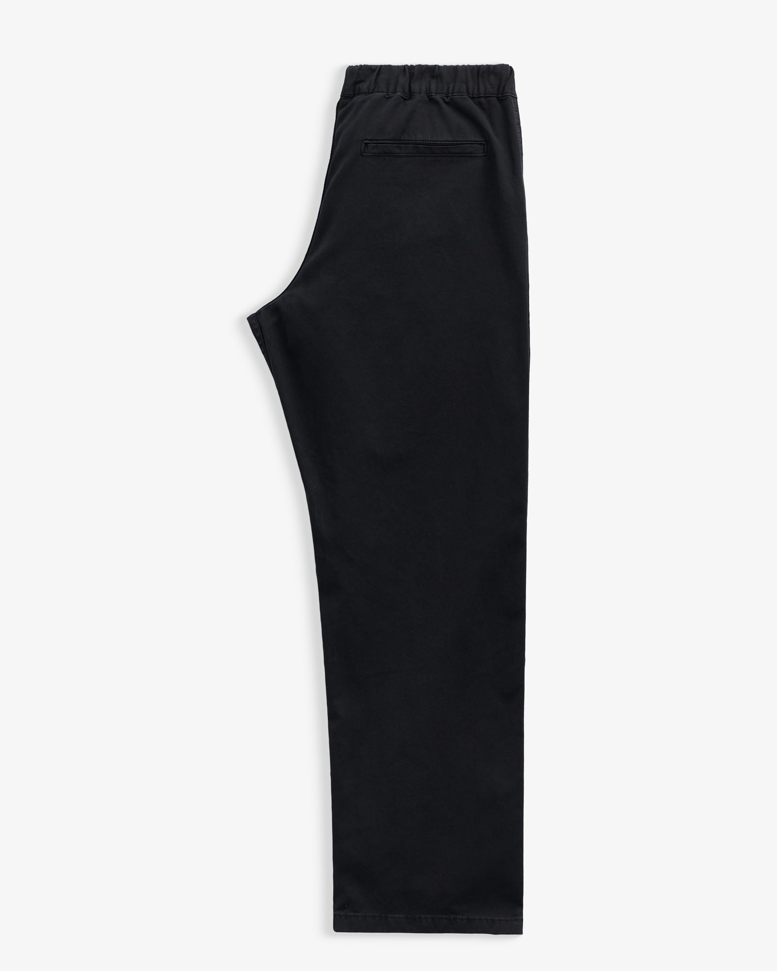 The Chamonix Chino in black — folded view