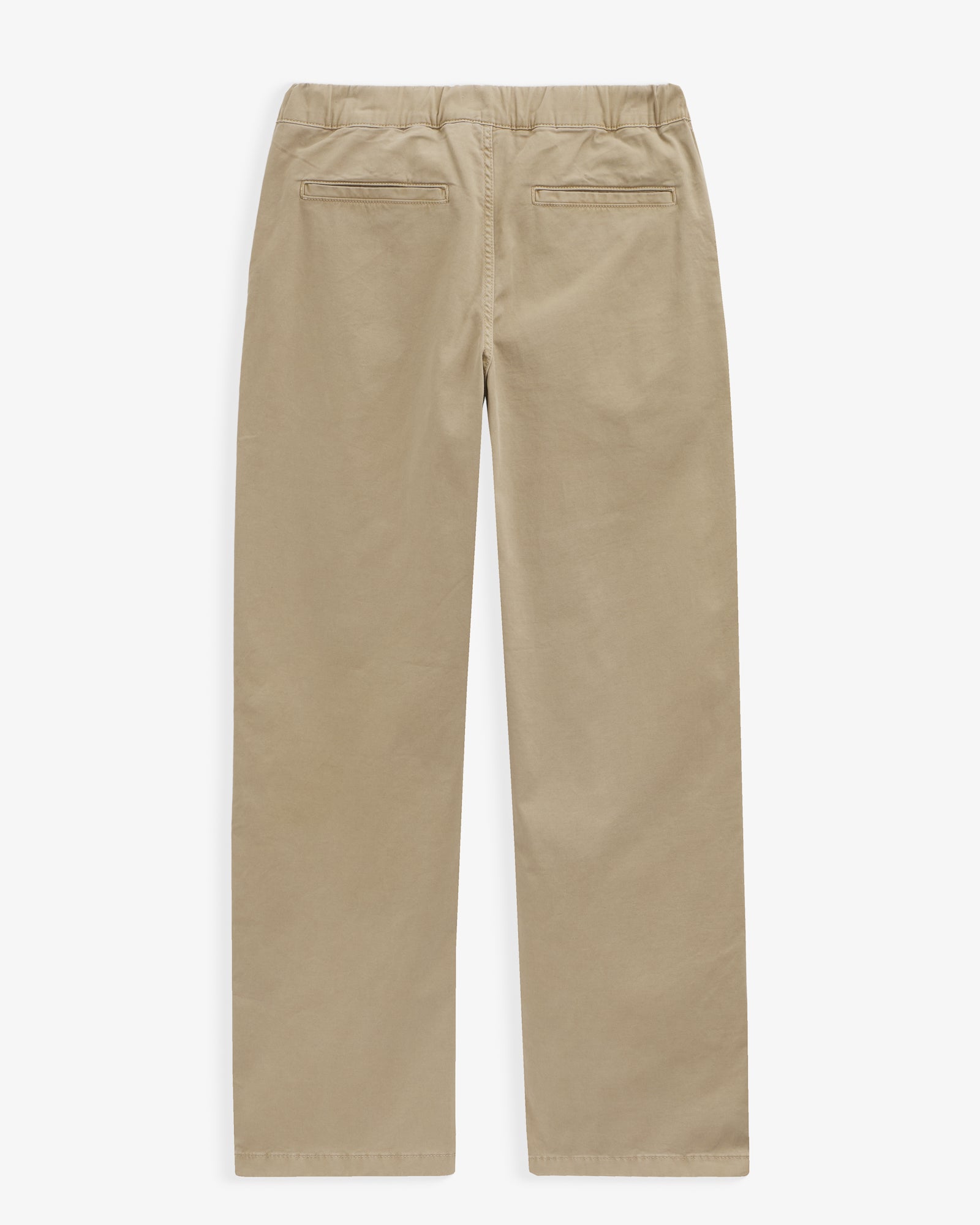 The Chamonix Chino in khaki — back view showing welt pockets