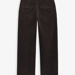 The Daily Cord Chino in chocolate — back view showing the pockets
