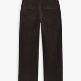 The Daily Cord Chino in chocolate — back view showing the pockets