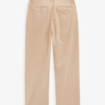 The Daily Cord Chino in Irish cream — back view showing buttoned rear pockets