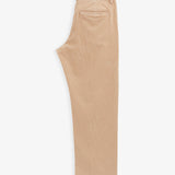 The Daily Cord Chino in Irish Cream — folded view showing back pocket