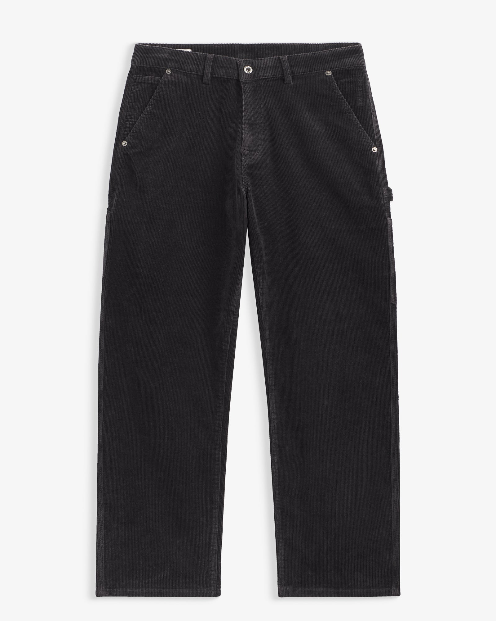 The Lille Cord Carpenter Pant in anthracite — front view against a white background