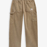 The Lille Cord Carpenter Pant in dark sand — back view showing utility pockets