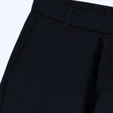 The Proper Pant Classic Straight Fit in navy — close-up of the waistband and side pocket