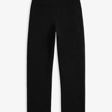 The Proper Pant Relaxed Straight Fit in black — back view showing the pocket details.