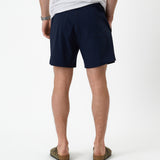 The Shorts in navy — rear view showing the back pocket
