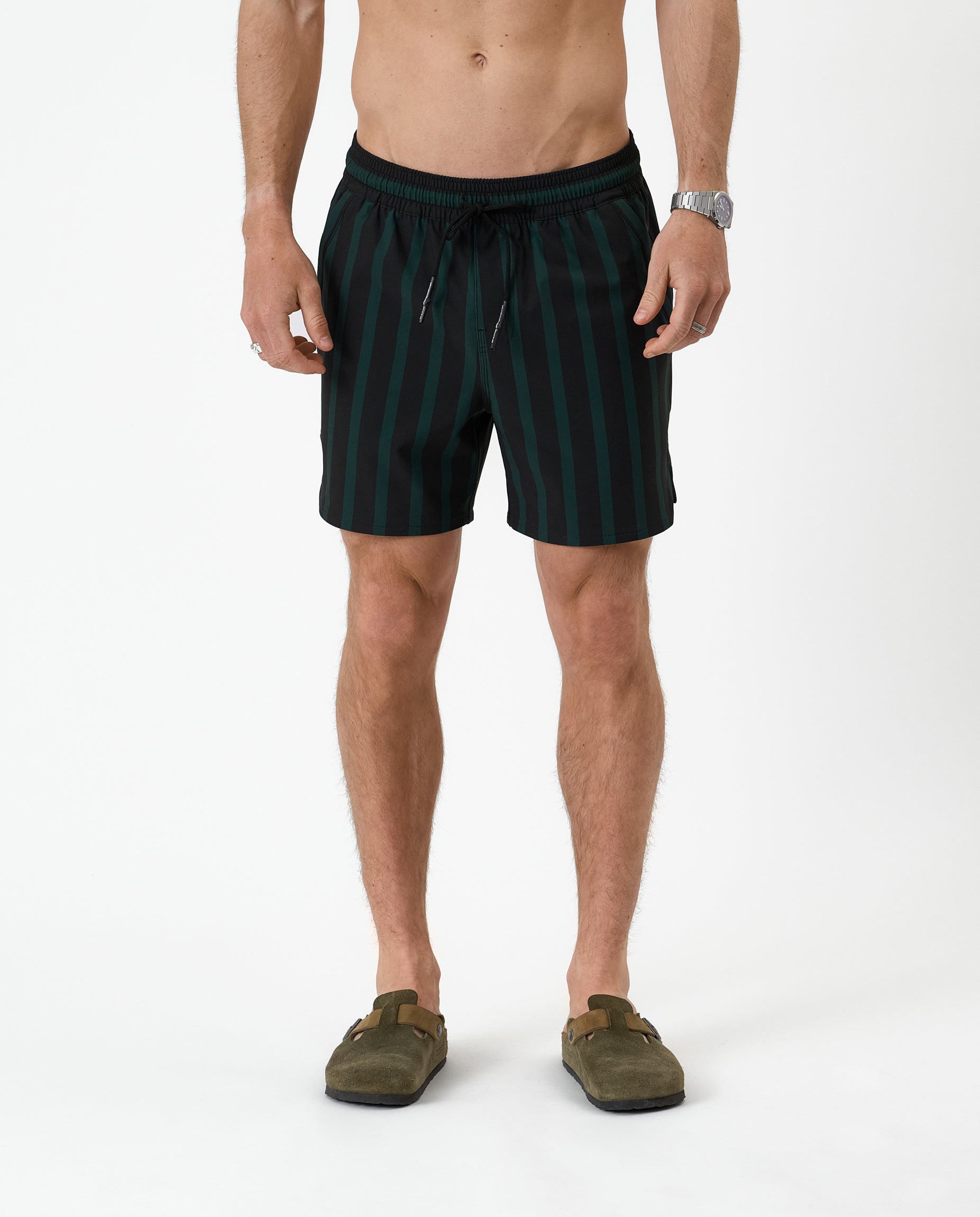 The Shorts in Phantom Stripe — front view showing the vertical stripe pattern