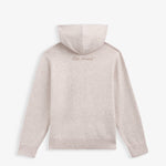 The Toulouse Hoodie in beige — back view showing C'est normal branding on the back