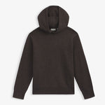 The Toulouse Hoodie in brown melange — front view against a white background