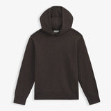 The Toulouse Hoodie in brown melange — front view against a white background