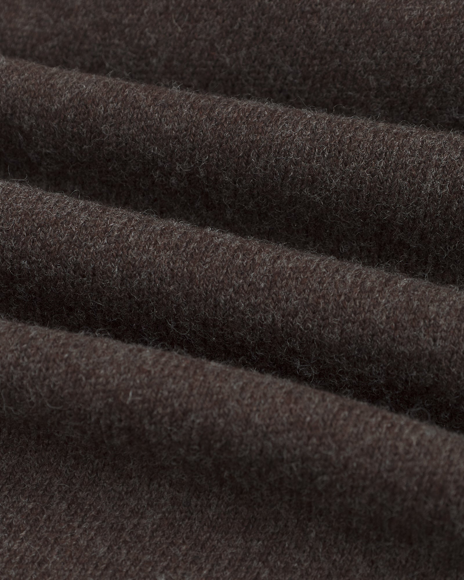 The Toulouse Pant in brown melange — close-up of the fabric texture