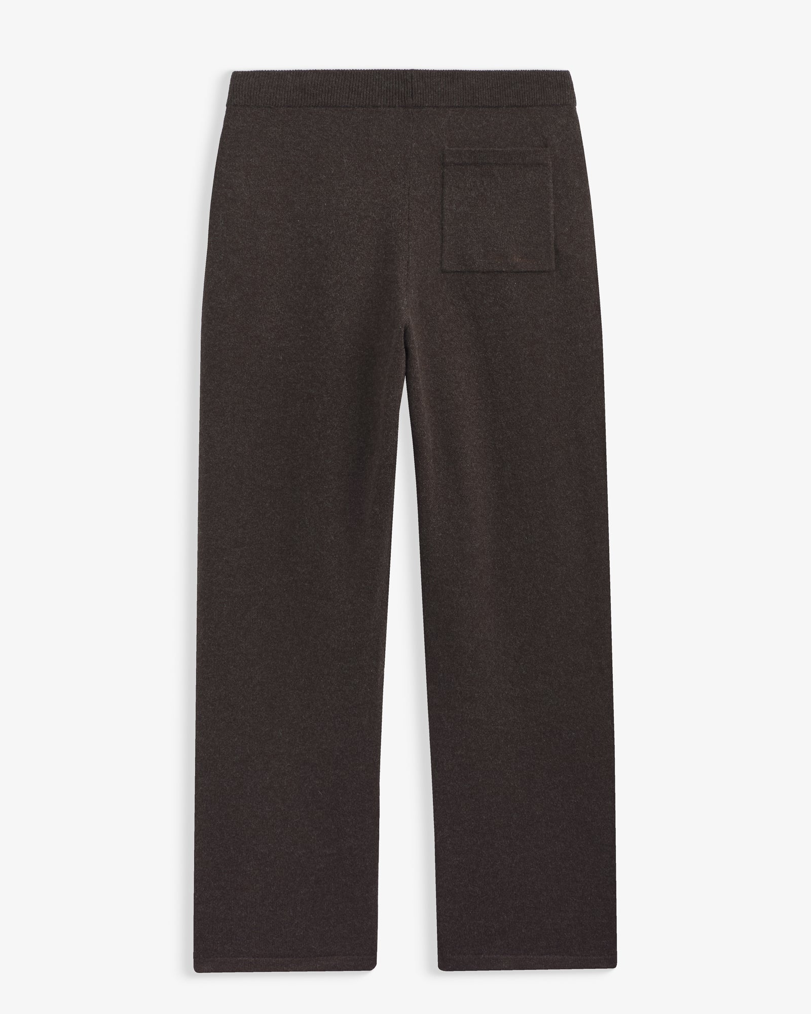 The Toulouse Pant in brown melange — back view showing the pocket