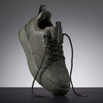 The Dynamic Waterproof Sneaker 2.0 Low in khaki — angled view covered in water droplets
