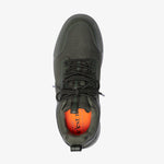 The Dynamic Waterproof Sneaker 2.0 Low in khaki — top view showing the orange insole