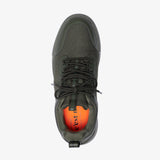 The Dynamic Waterproof Sneaker 2.0 Low in khaki — top view showing the orange insole